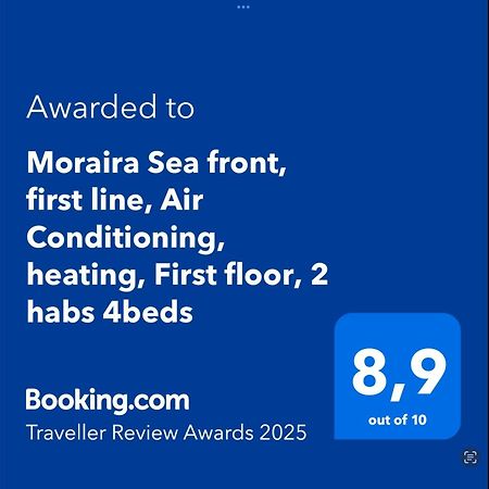 Moraira Sea Front, First Line, Air Conditioning, Heating, First Floor, 2 Habs 4Beds Extérieur photo